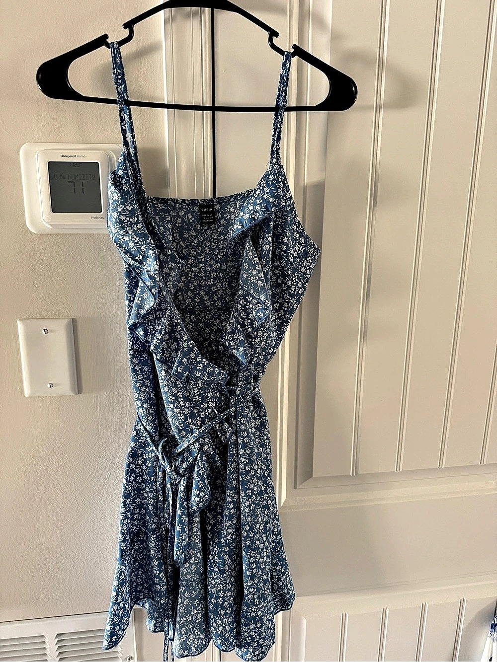 Shein Floral Mini Wrap Dress